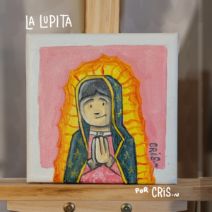 Cuadrito de Virgen de Guadalupe