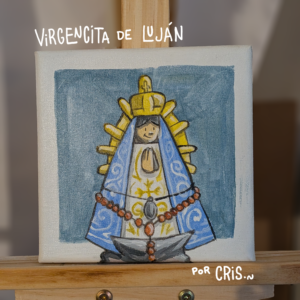 Cuadrito de Virgen de Lújan